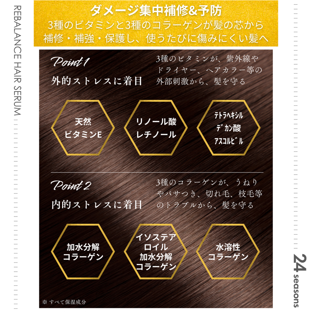 
                  
                    24 SEASONS リバランス ヘアセラム
                  
                
